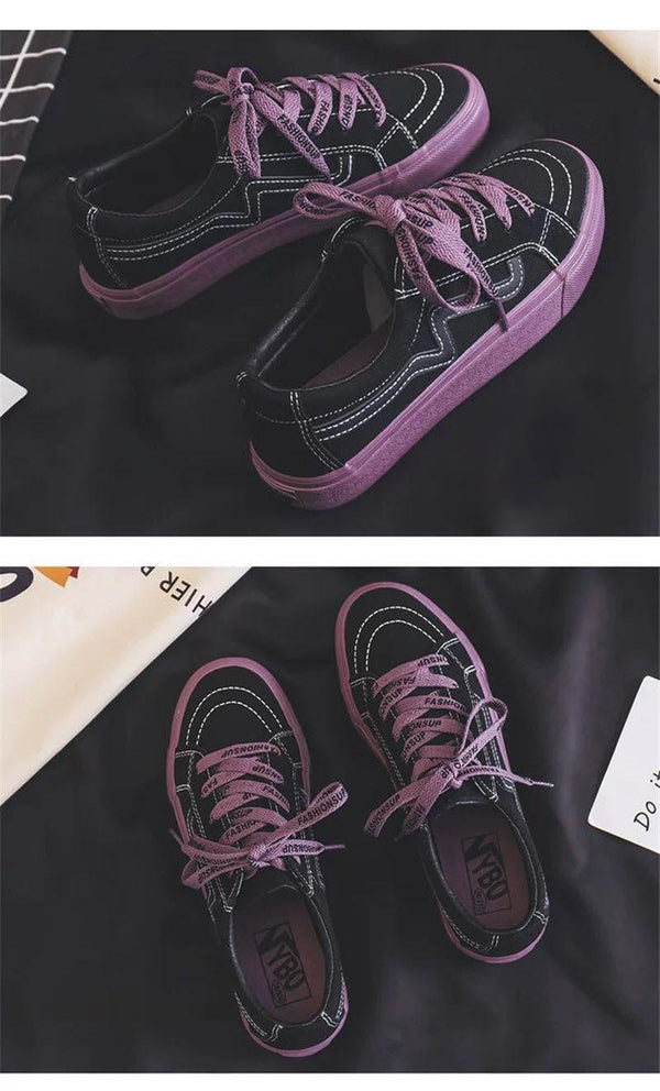 New Women Sneaker Fashion Breathble Vulcanized Shoes Platform Lace Up Casual White Tenis Sneakers Women Play Fashion Sneaker Low Top Elastic Canvas Flat Sneakers