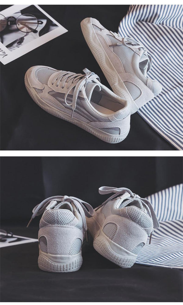 New Women Sneaker Fashion Breathble Vulcanized Shoes Platform Lace Up Casual White Tenis Sneakers Women Play Fashion Sneaker Low Top Elastic Canvas Flat Sneakers