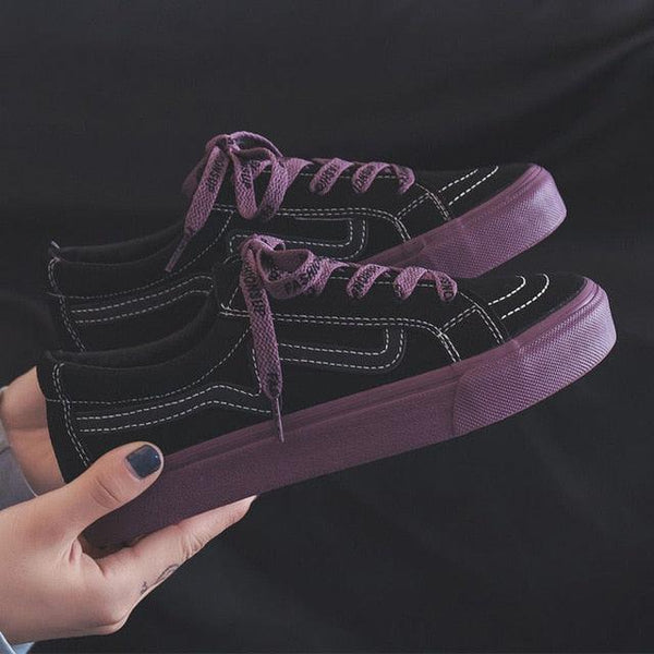 New Women Sneaker Fashion Breathble Vulcanized Shoes Platform Lace Up Casual White Tenis Sneakers Women Play Fashion Sneaker Low Top Elastic Canvas Flat Sneakers