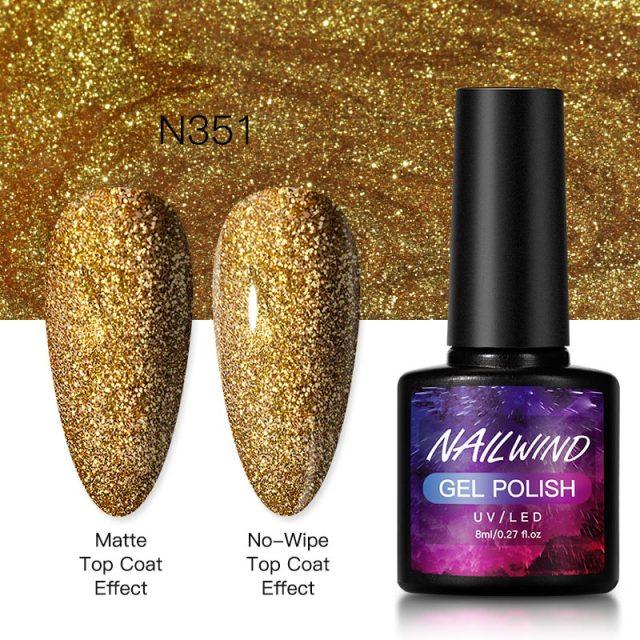 New Womens Fashion Gel Nail Polish UV LED Semi Permanent Matt Glossy Effect Luxury Manicure Design