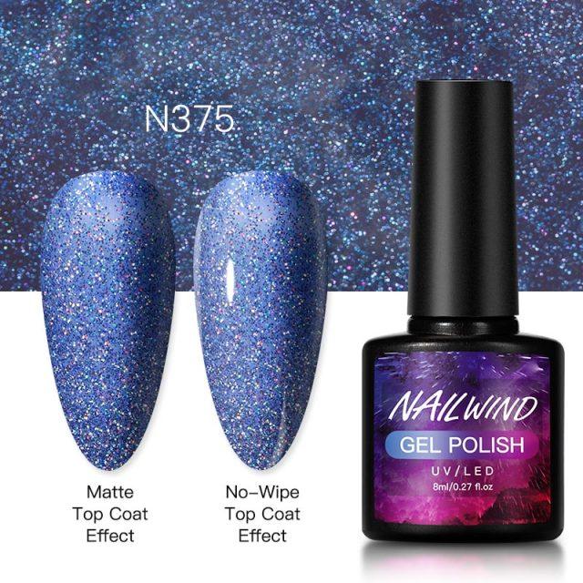 New Womens Fashion Gel Nail Polish UV LED Semi Permanent Matt Glossy Effect Luxury Manicure Design