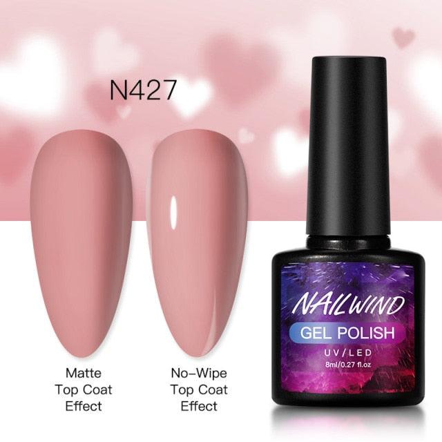 New Womens Fashion Gel Nail Polish UV LED Semi Permanent Matt Glossy Effect Luxury Manicure Design