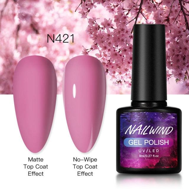 New Womens Fashion Gel Nail Polish UV LED Semi Permanent Matt Glossy Effect Luxury Manicure Design
