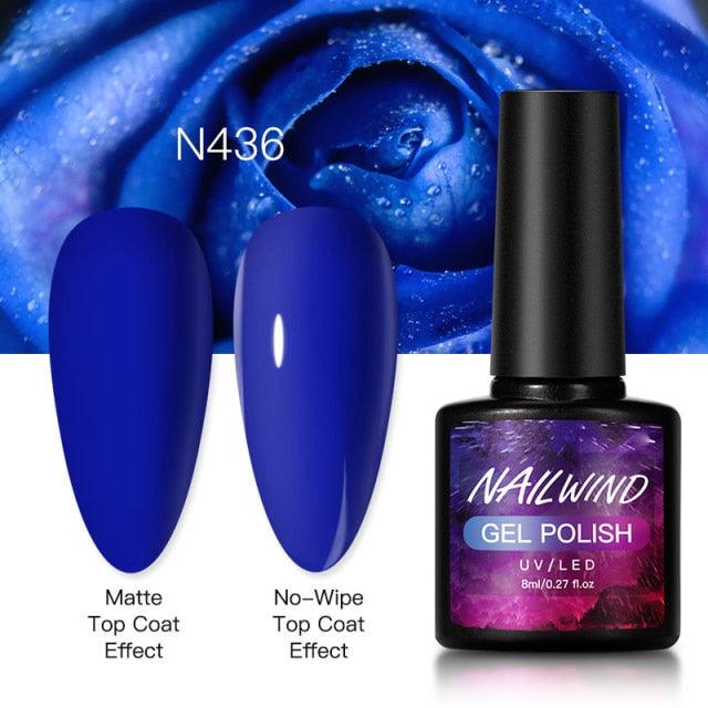 New Womens Fashion Gel Nail Polish UV LED Semi Permanent Matt Glossy Effect Luxury Manicure Design