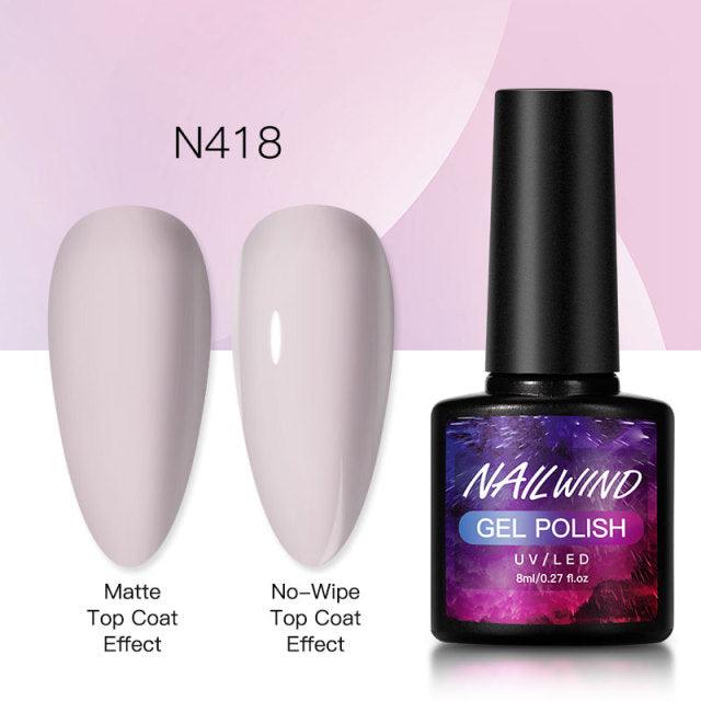New Womens Fashion Gel Nail Polish UV LED Semi Permanent Matt Glossy Effect Luxury Manicure Design