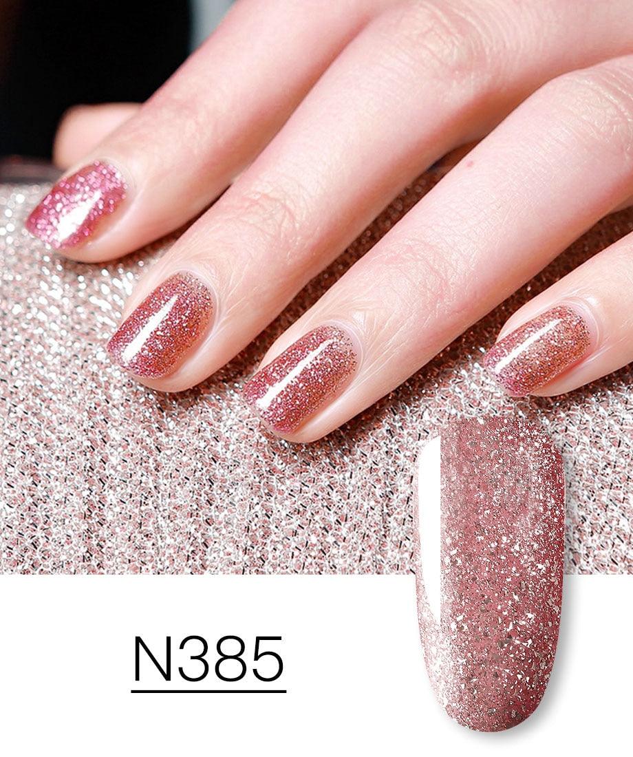 New Womens Fashion Gel Nail Polish UV LED Semi Permanent Matt Glossy Effect Luxury Manicure Design