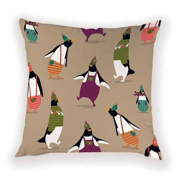 New Year Christmas Decorations Pillows Cover Christmas Décor for Home Christmas Tree Snowflake Snowman Reindeer Home Decor Throw Pillow Case Cushion Cover Santa Merry Christmas Gift Xmas 45x45cm