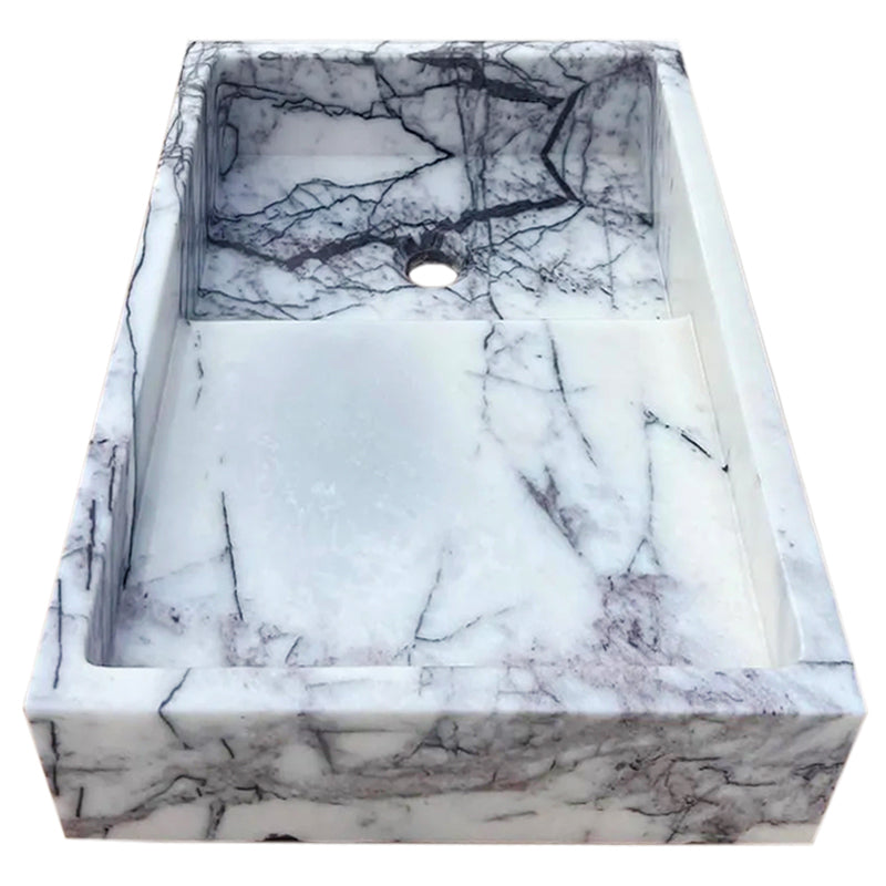 New York Marble Wall-mount Bathroom Sink Polished (W)16