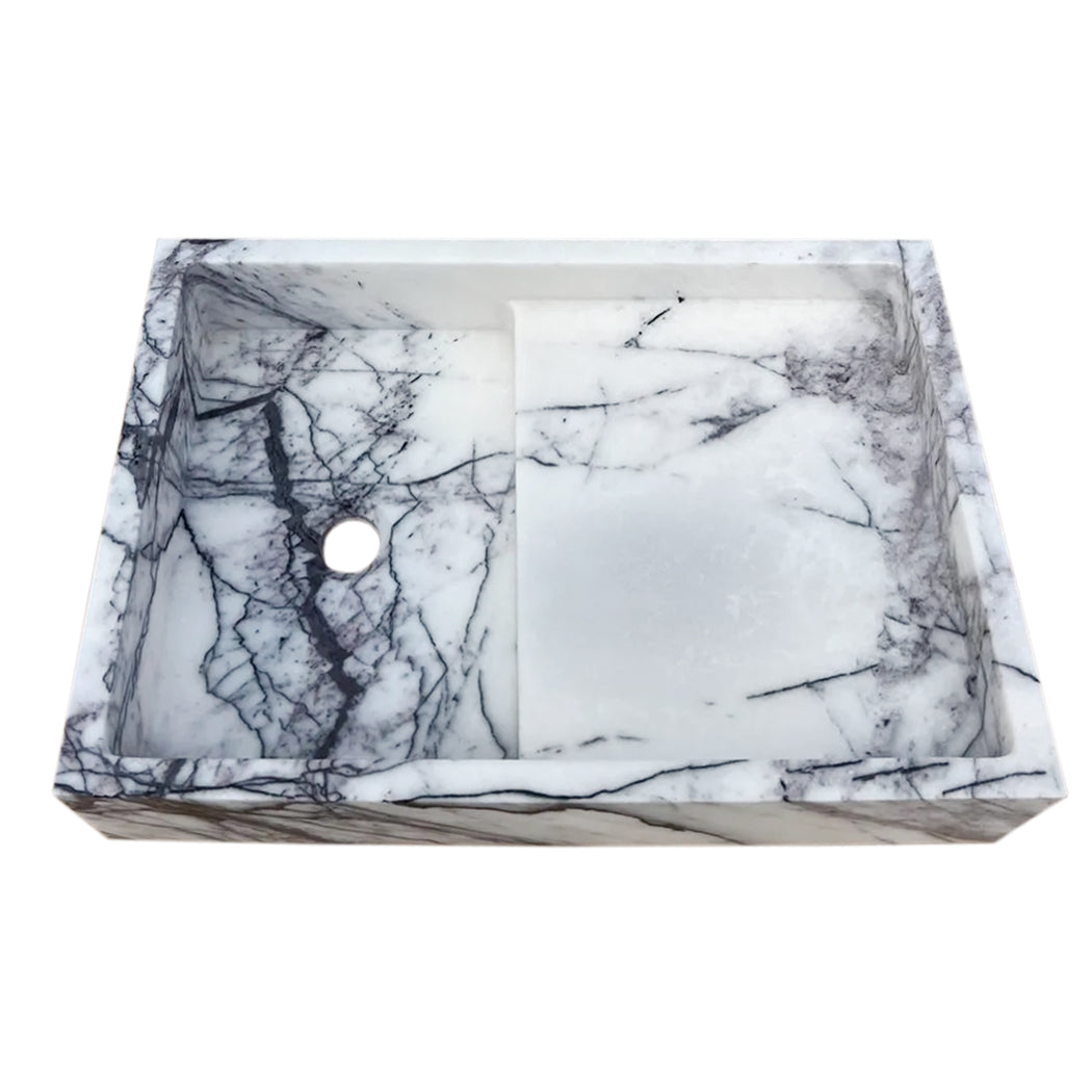 New York Marble Wall-mount Bathroom Sink Polished (W)16