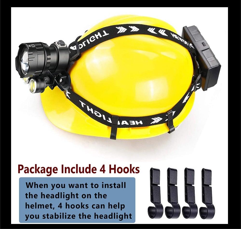 Newest  Waterproof XHP199 16-Core Super Bright Powerful Lantern Headlamp XHP110 LED USB  Flashlight XHP50 Headlight Rechargeable 18650 Zoom Torch Light