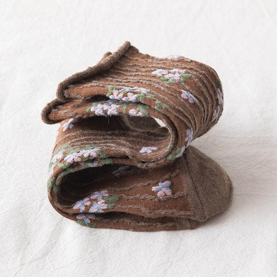 News Fashion Floral Print Women's Socks Harajuku Vintage Streetwear Crew Socks Kawaii Cute Cotton Long Sock Winter Warm Socks For Men And Women