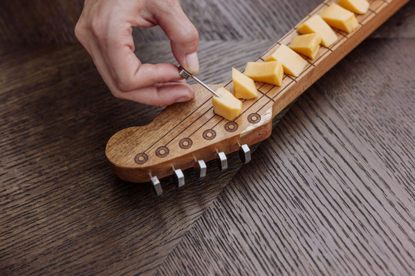 Guitar Legend Cheese Board & Tools Set Picnic Time Family of Brands