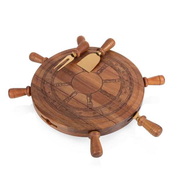 Helmsman Lazy Susan Cheese Board with Tool Set Picnic Time Family of Brands