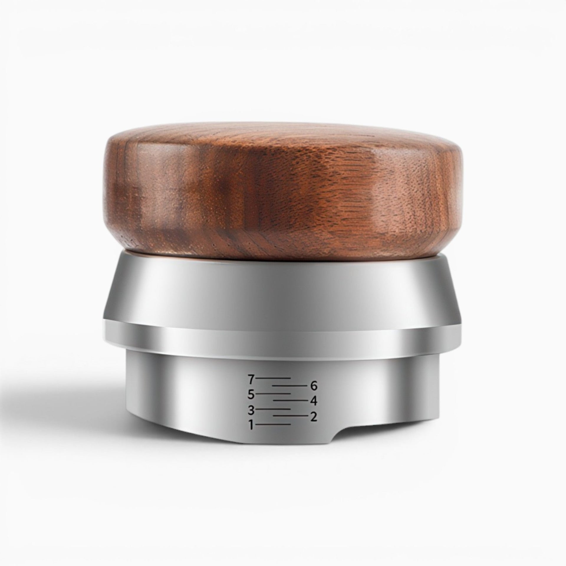 Espresso Distributor with Walnut Handle