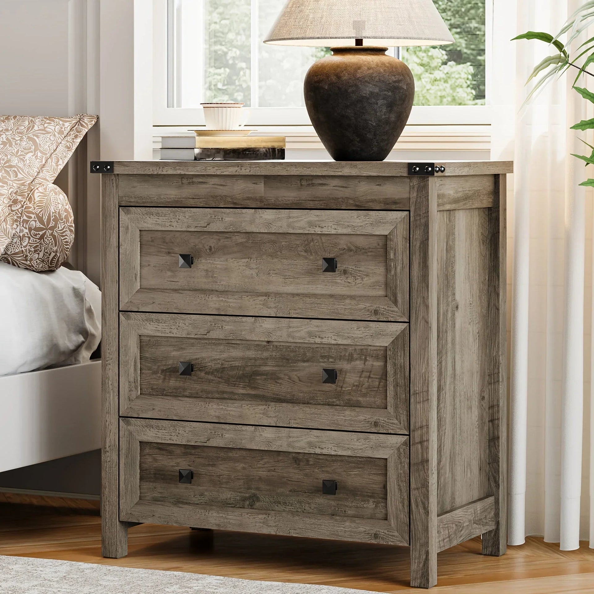 Nightstand - 3-Drawer White 27