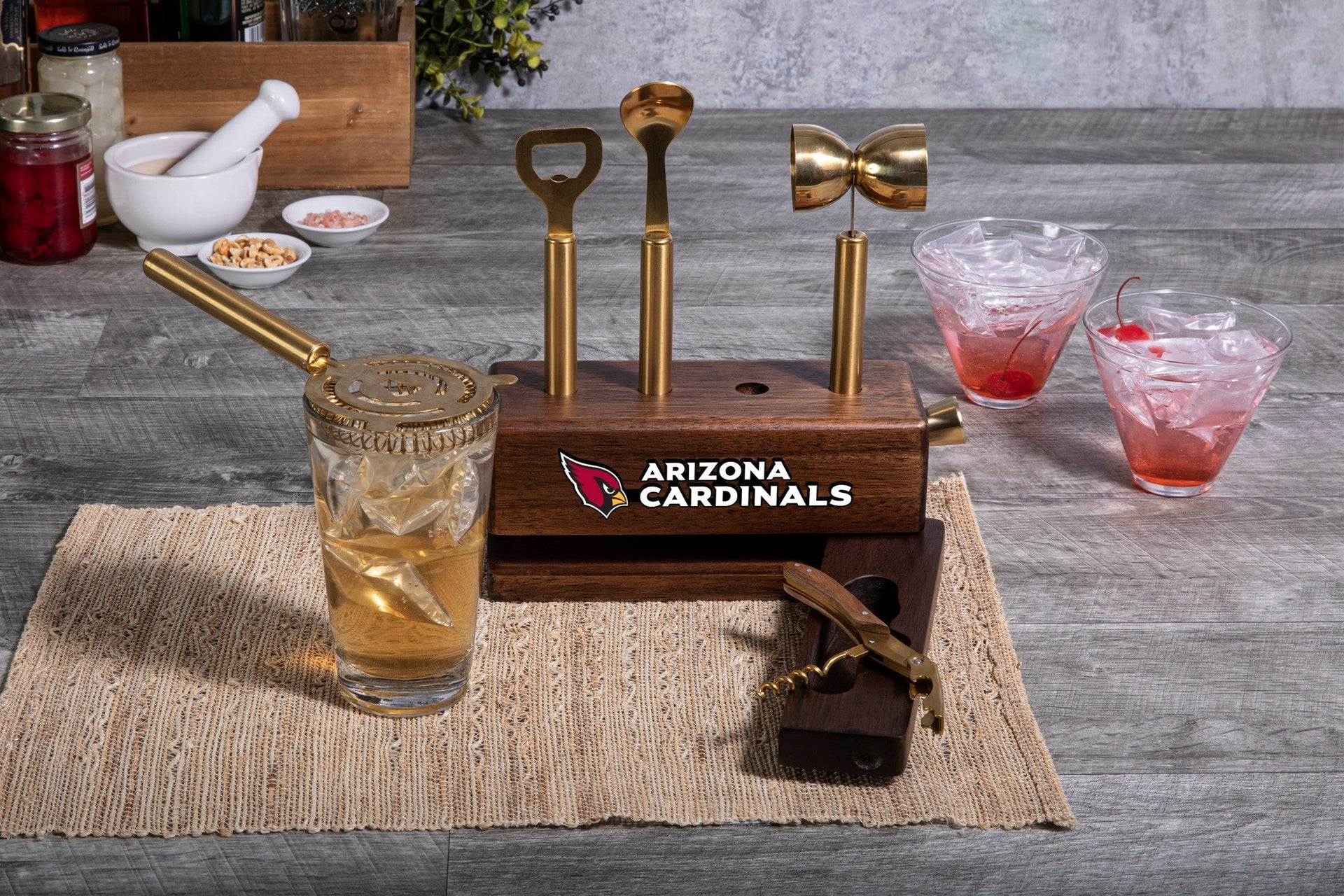Arizona Cardinals - Sidecar 5-Piece Bar Tool Set Picnic Time Family of Brands