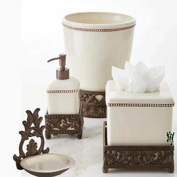 Acanthus Stoneware Soap Dish - Gifts for You 'n Me