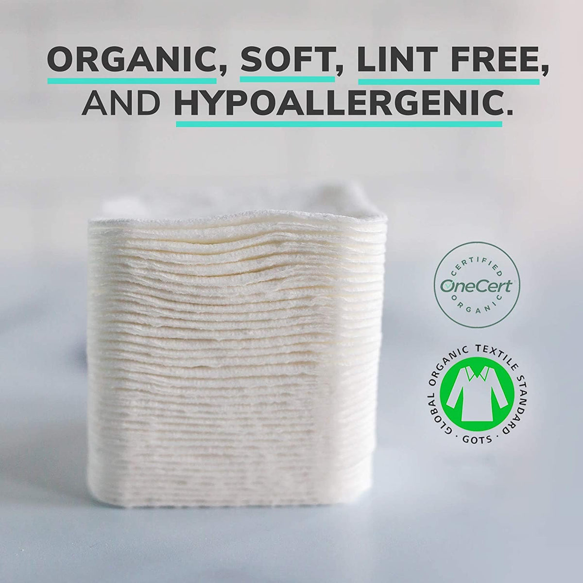 NOLEO Organic Cotton Pads - XL 3.54