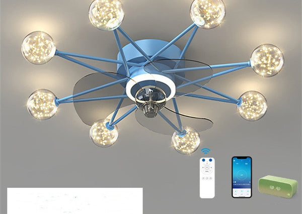 Nordic Ceiling Fan Lights Living Room Dining Room Full Of Stars Decorbites