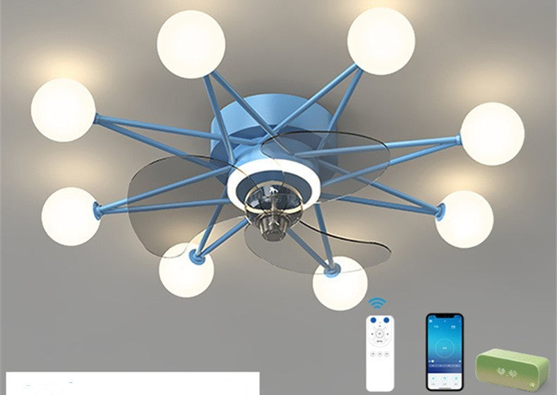 Nordic Ceiling Fan Lights Living Room Dining Room Full Of Stars Decorbites