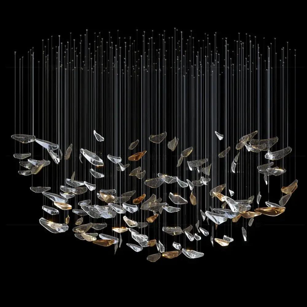 Nordic Crystal Chandelier | Modern Dining Room Lighting
