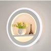Nordic Crystal Circular Lamp with Simple LED Design for Living Room & Bedroom