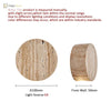 Nordic Minimalist Wall Sconce | Hallway & Entry Lighting - Round Stone / D100mm / CHINA | Warm White | G4