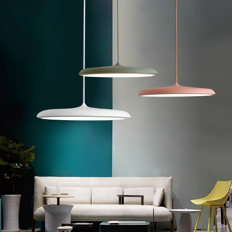 Iron LED Chandelier Rose Gold 45cm Tricolor