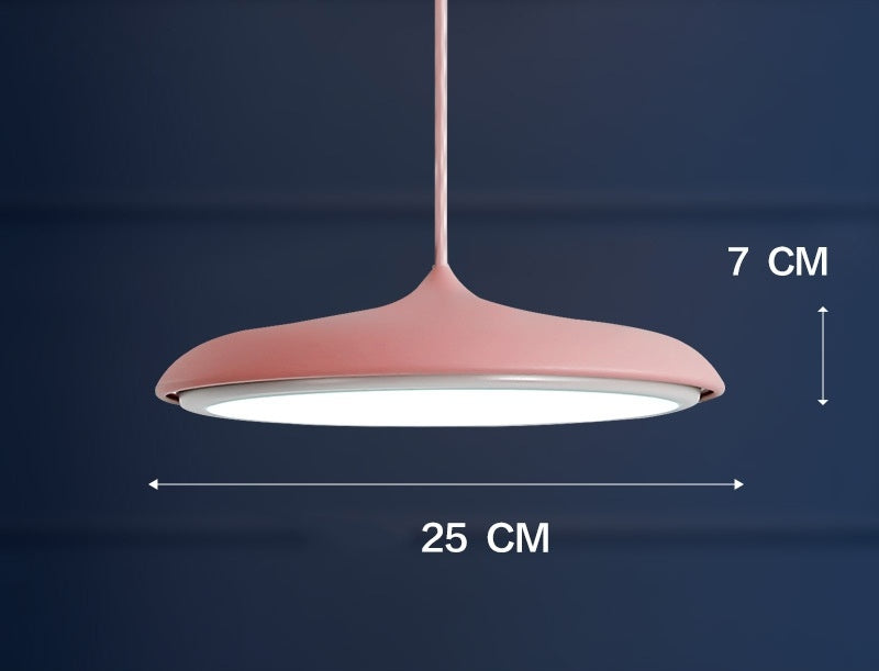 Iron LED Chandelier Rose Gold 45cm Tricolor