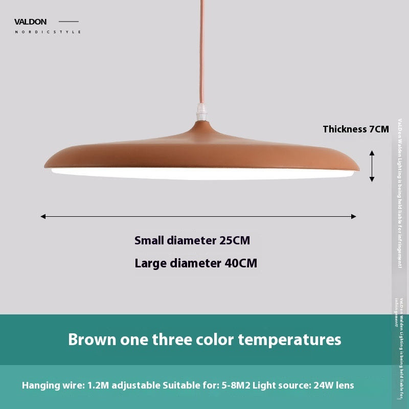 Iron LED Chandelier Rose Gold 45cm Tricolor