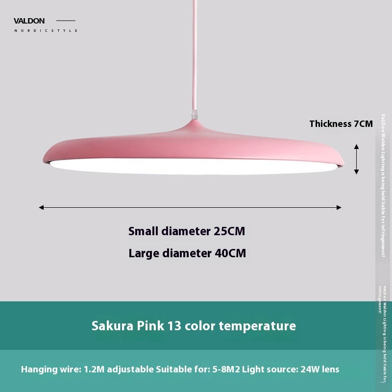 Iron LED Chandelier Rose Gold 45cm Tricolor