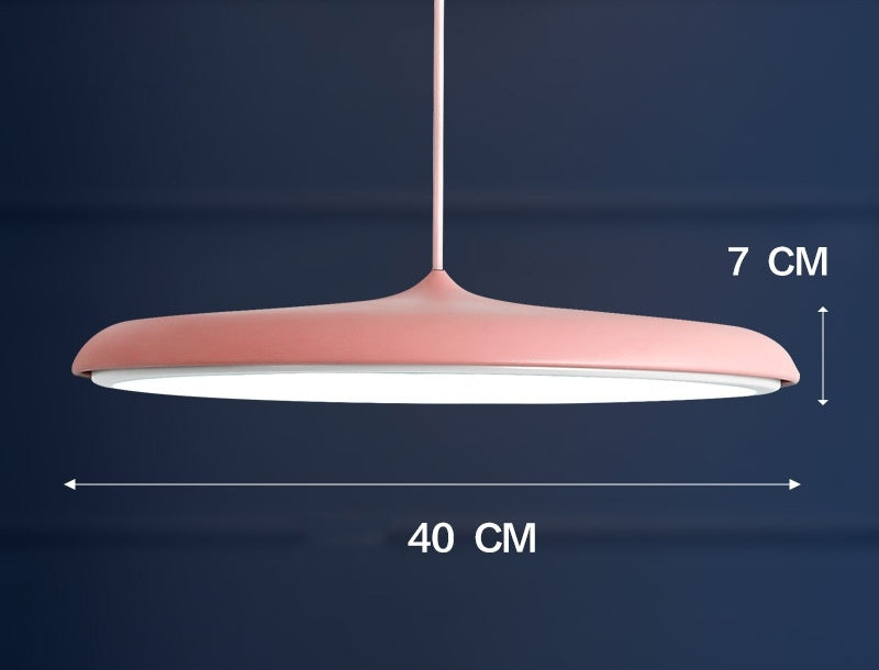 Iron LED Chandelier Rose Gold 45cm Tricolor
