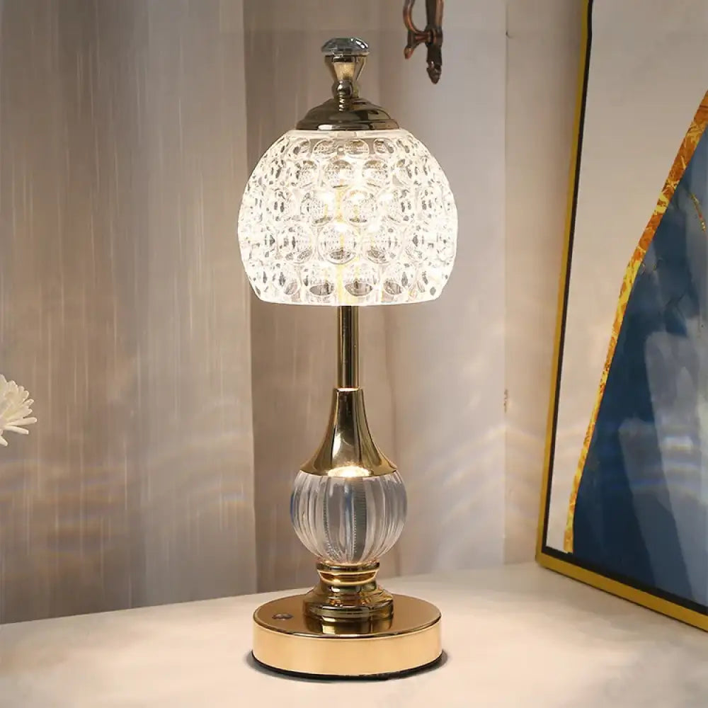 Nordic Retro Crystal LED Night Light | Bedroom Lighting