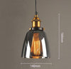 Minimalist Glass Dining Chandelier - Soot / Cup
