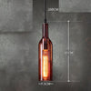 Amber Glass Wine Chandelier - Wine Red