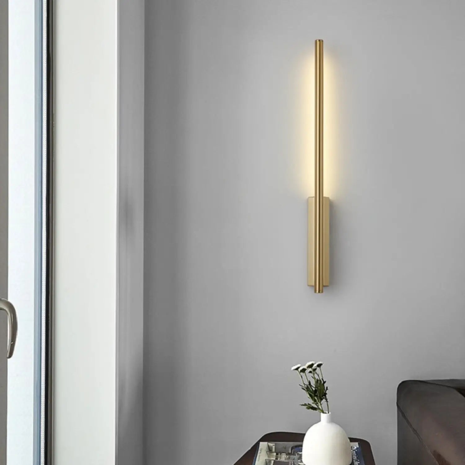 Nordic Style Wall Lamps for Living Room with Elegant Golden Lines