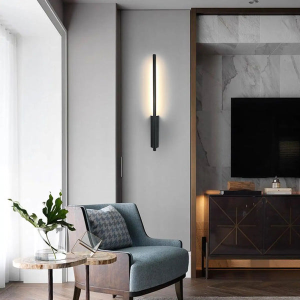 Nordic Style Wall Lamps for Living Room with Elegant Golden Lines