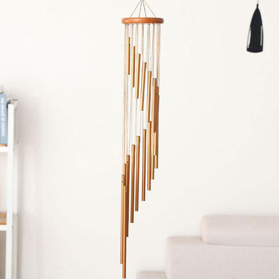 Nordic Wind Chimes Metal Wind Bells Classic Handmade Ornament 18 Tubes Outdoor Wall Hanging Home Decor 90x120cm Handmade Ornament Garden Patio Outdoor Wall Hanging Home Decor