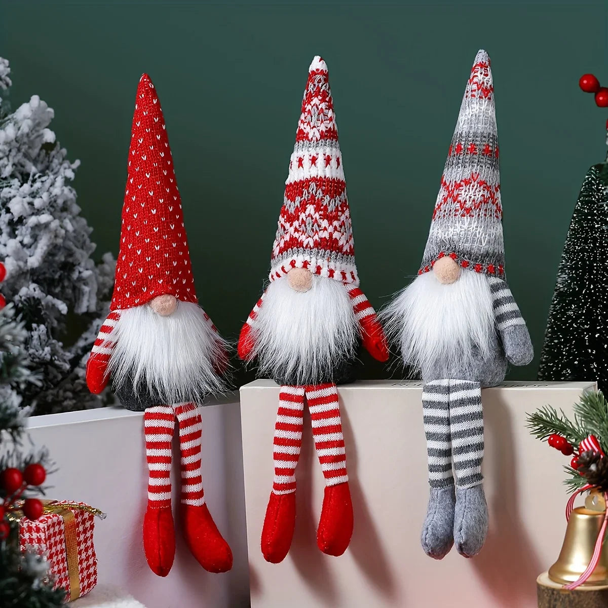 Nordic Wooden Faceless Christmas Decorations