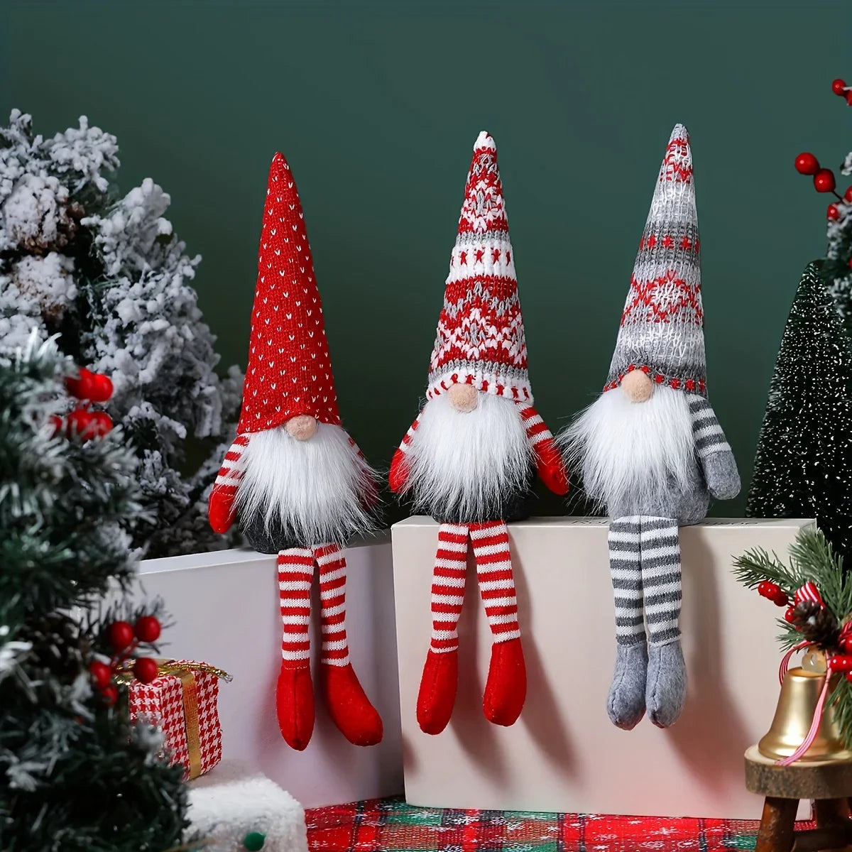 Nordic Wooden Faceless Christmas Decorations