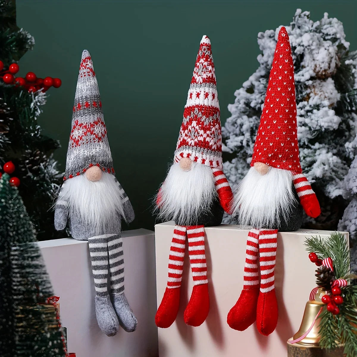 Nordic Wooden Faceless Christmas Decorations