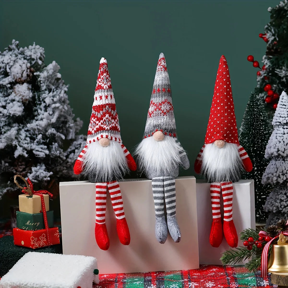 Nordic Wooden Faceless Christmas Decorations