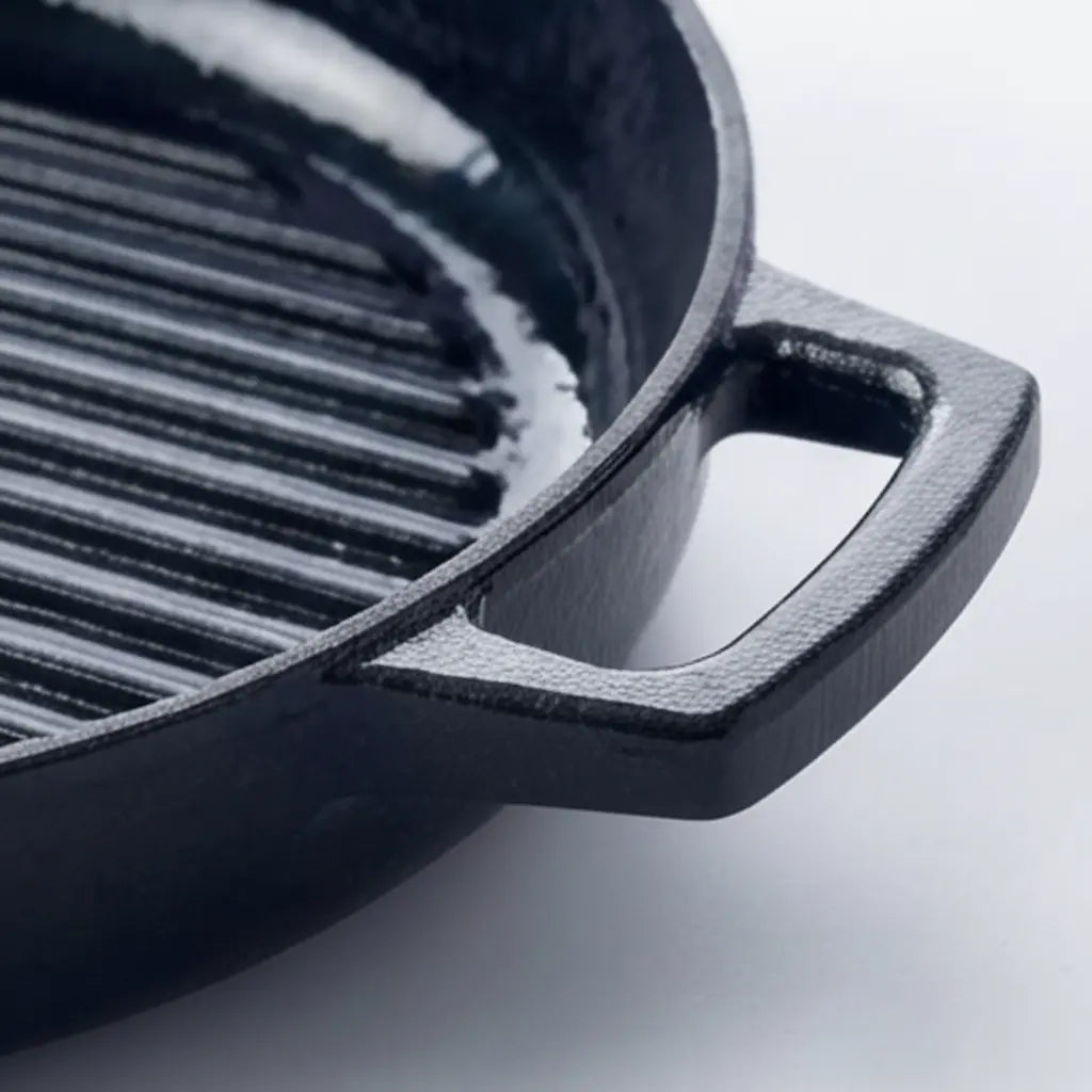 Enameled Cast Iron Grill Pan, 11