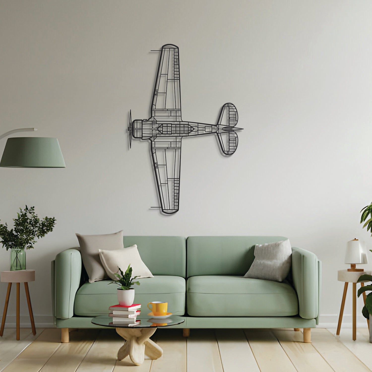SNJ-5 Texan TOP Metal Aircraft Wall Art - NCP0344