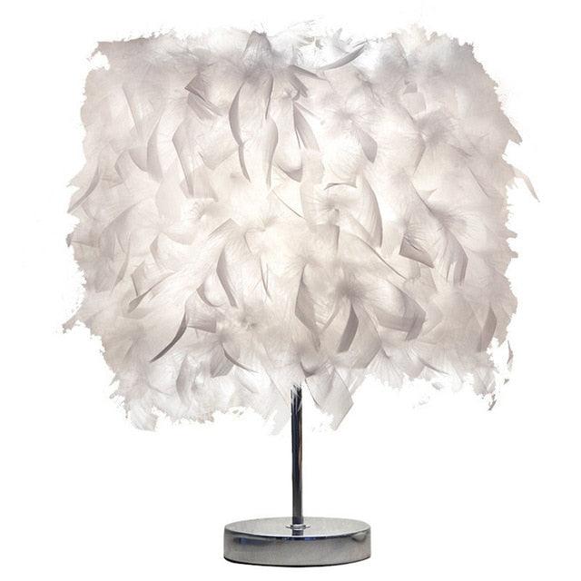 Novelty Feather Night Light Remote Fairy Copper Lamp for Home Living Room Bedroom Bedside Backlight Party Wedding Decoration Cute Study Lamps for Bedroom Décor