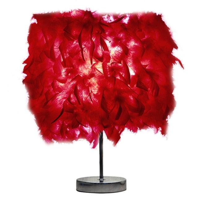 Novelty Feather Night Light Remote Fairy Copper Lamp for Home Living Room Bedroom Bedside Backlight Party Wedding Decoration Cute Study Lamps for Bedroom Décor