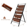 5-tier Vertical Garden Planter Box Elevated Raised Bed with 5 Container-Brown - Brown