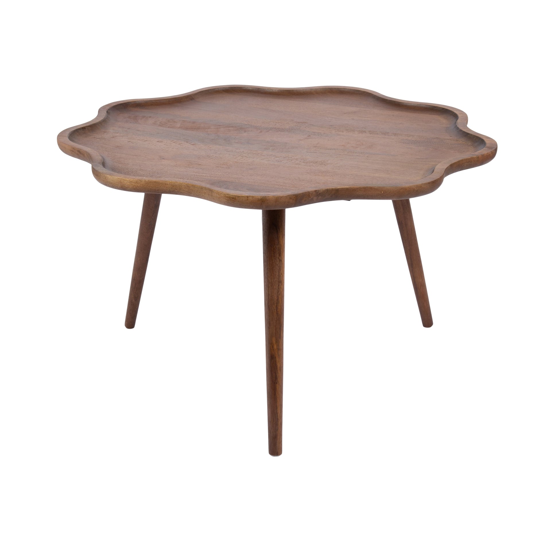 Alezar Scallop Wood Coffee Table