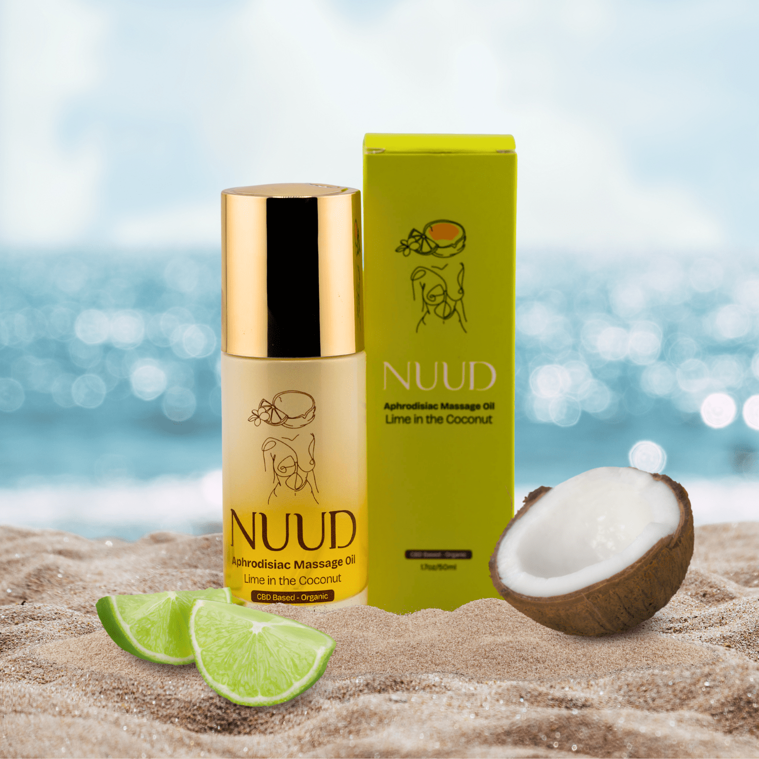 NUUD Aphrodisiac Massage Oil - Lime in the Coconut