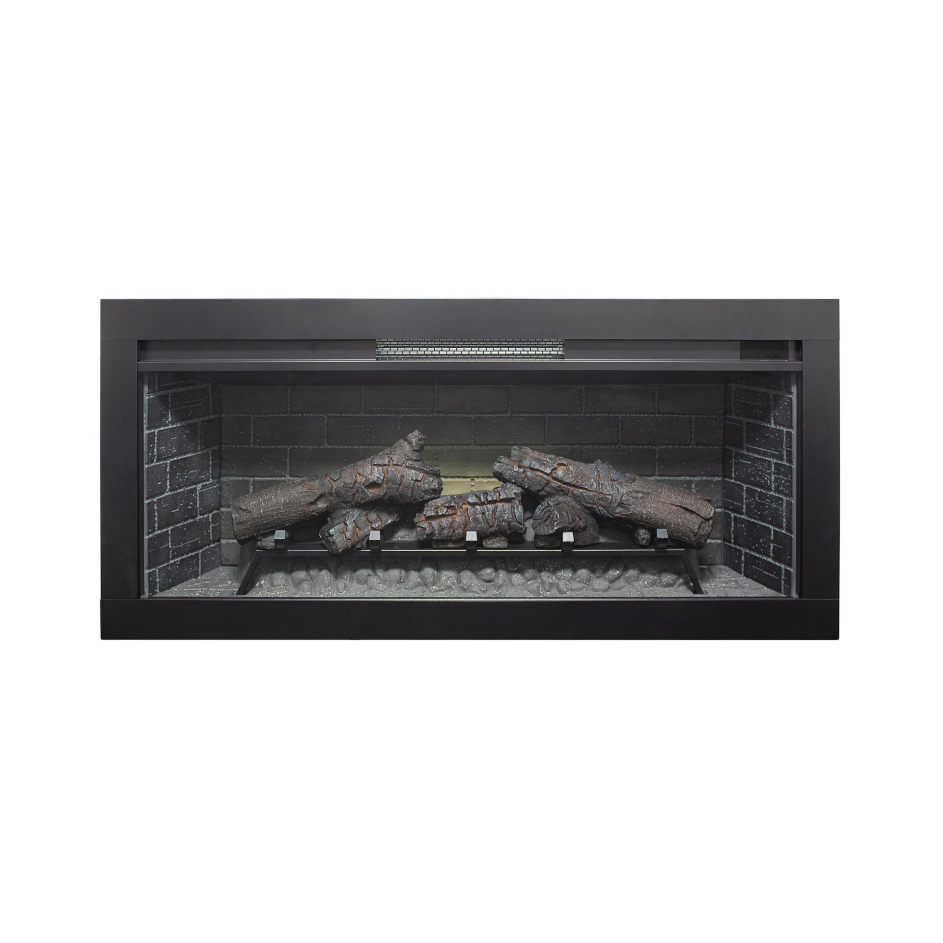 36-Inch Electric Antique Black Touch Panel Infrared Fireplace Insert With Removable Trim Kit (SAK84610)